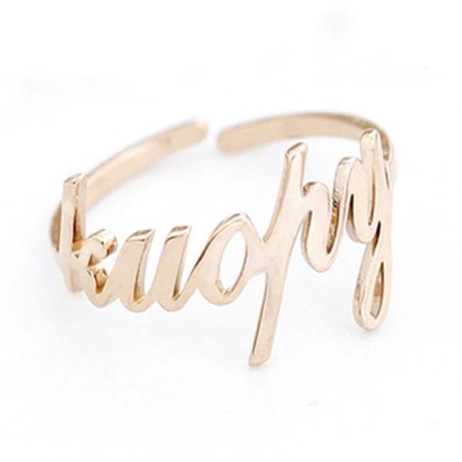 Benutzerdefinierter Edelstahlring mit personalisiertem Namen für Liebhaber