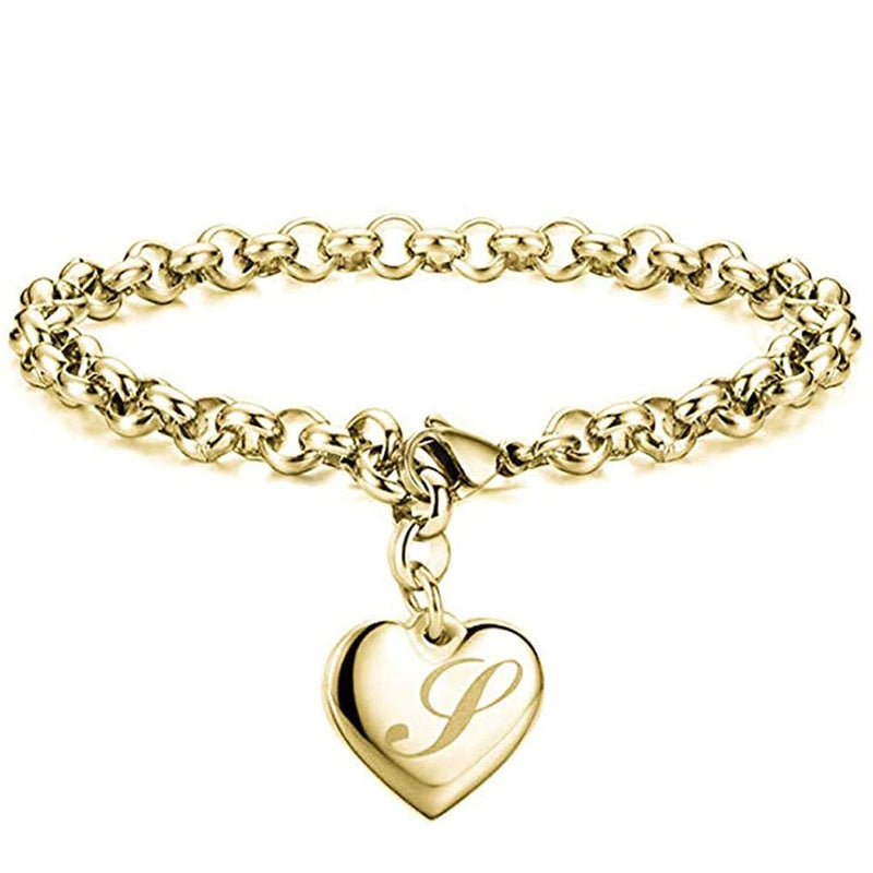 Individuelle Charm-Armbänder mit Herz-Anhängern von A-Z