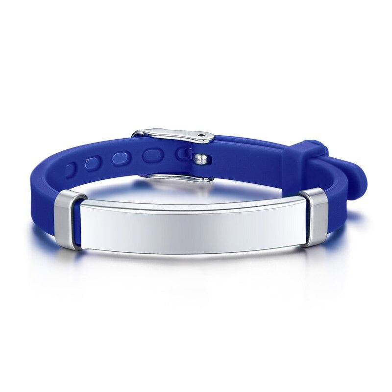 Individuelle persönliche medizinische Notfall-ID-Armbänder für Kinder