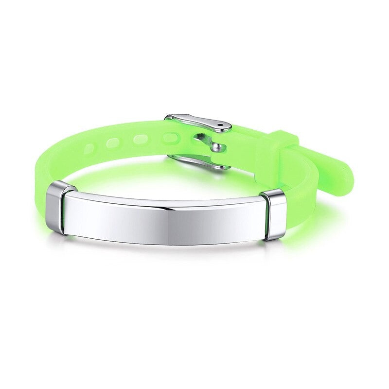 Individuelle persönliche medizinische Notfall-ID-Armbänder für Kinder