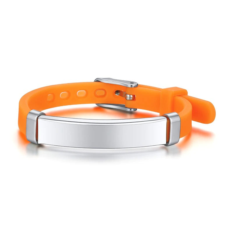Individuelle persönliche medizinische Notfall-ID-Armbänder für Kinder