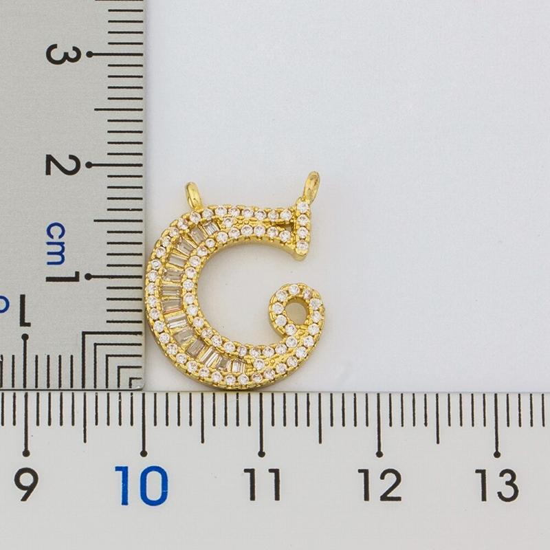 Personalisierte Halskette mit Zirkonia-Anfangsbuchstaben A-Z