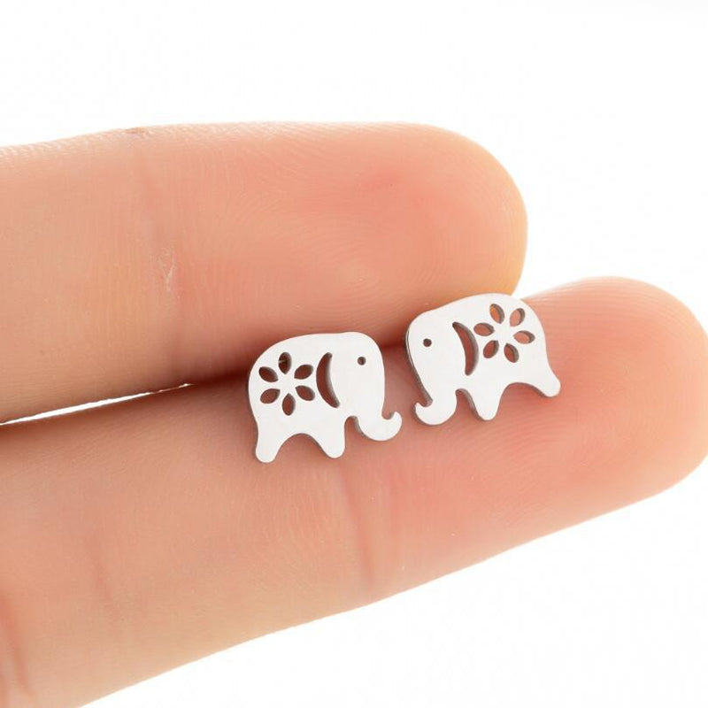 Niedliche, modische Ohrstecker-Kollektion aus Edelstahl in verschiedenen Stilen