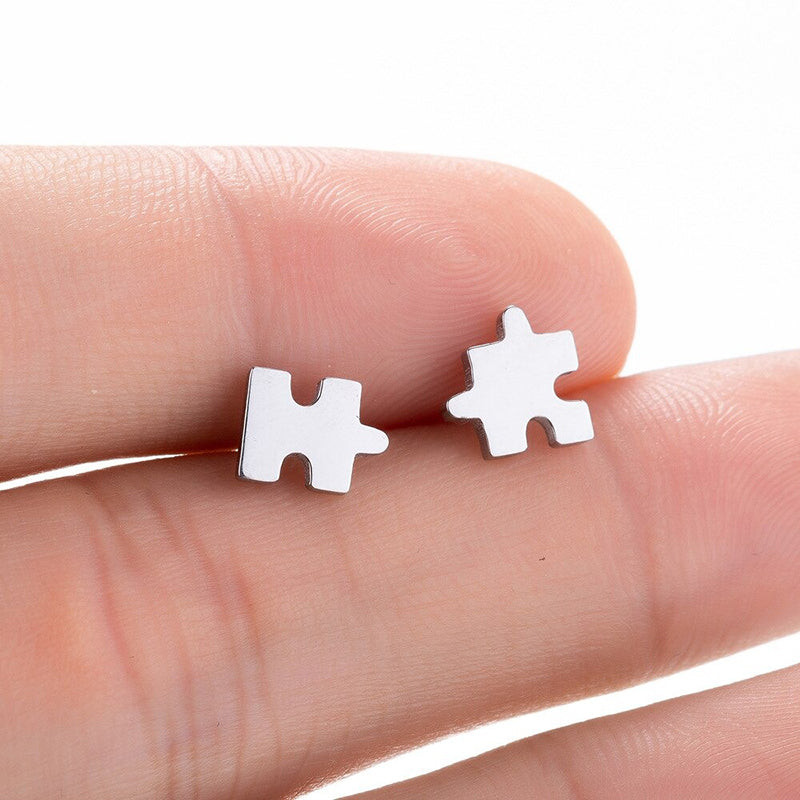 Niedliche, modische Ohrstecker-Kollektion aus Edelstahl in verschiedenen Stilen