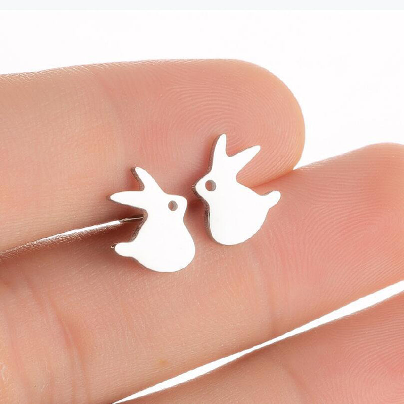 Niedliche, modische Ohrstecker-Kollektion aus Edelstahl in verschiedenen Stilen