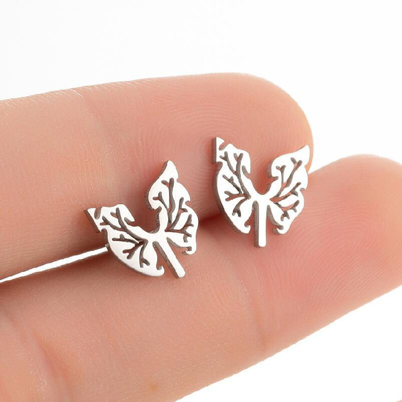 Niedliche, modische Ohrstecker-Kollektion aus Edelstahl in verschiedenen Stilen