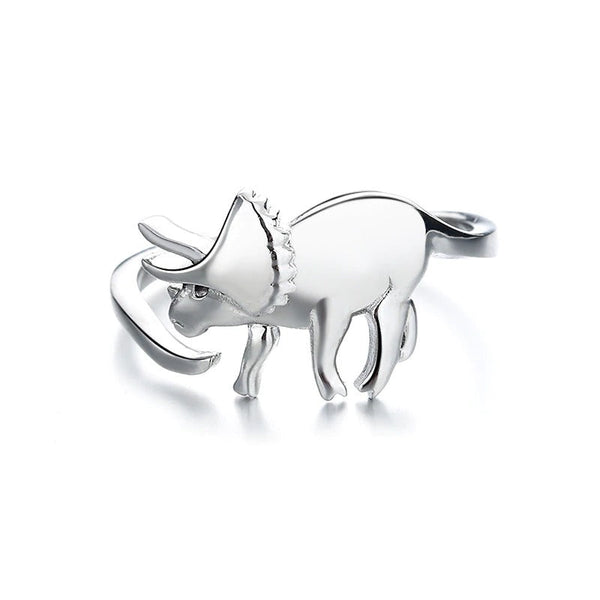 Niedliche und kleine verstellbare Ringe mit Dinosauriermotiv