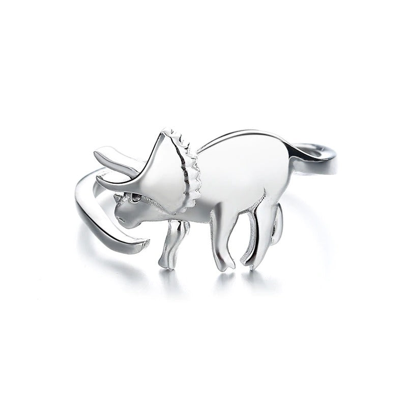 Niedliche und kleine verstellbare Ringe mit Dinosauriermotiv