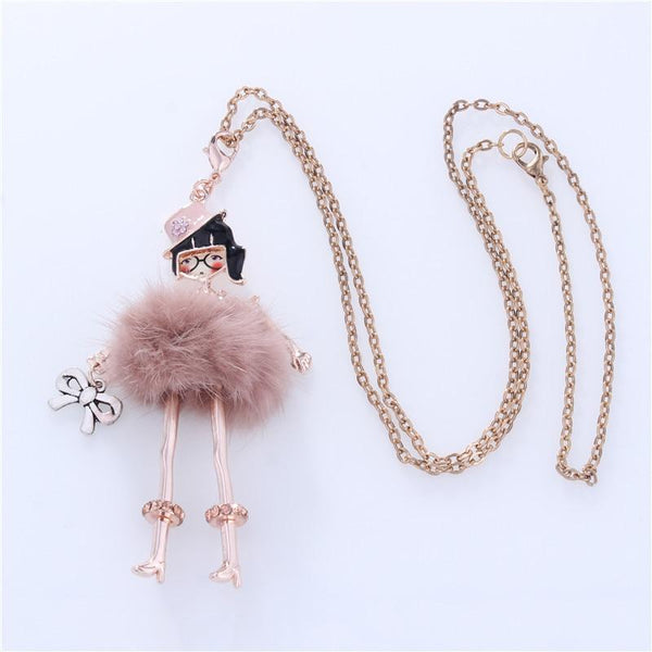 Süße und stilvolle Fashion Doll lange Halskette