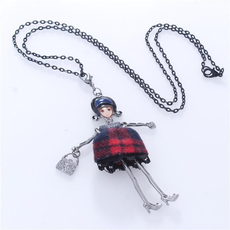 Süße und stilvolle Fashion Doll lange Halskette