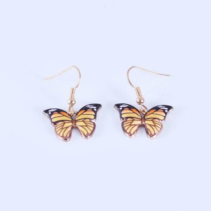 Zierliche Schmetterling Halskette und Ohrringe Schmuck