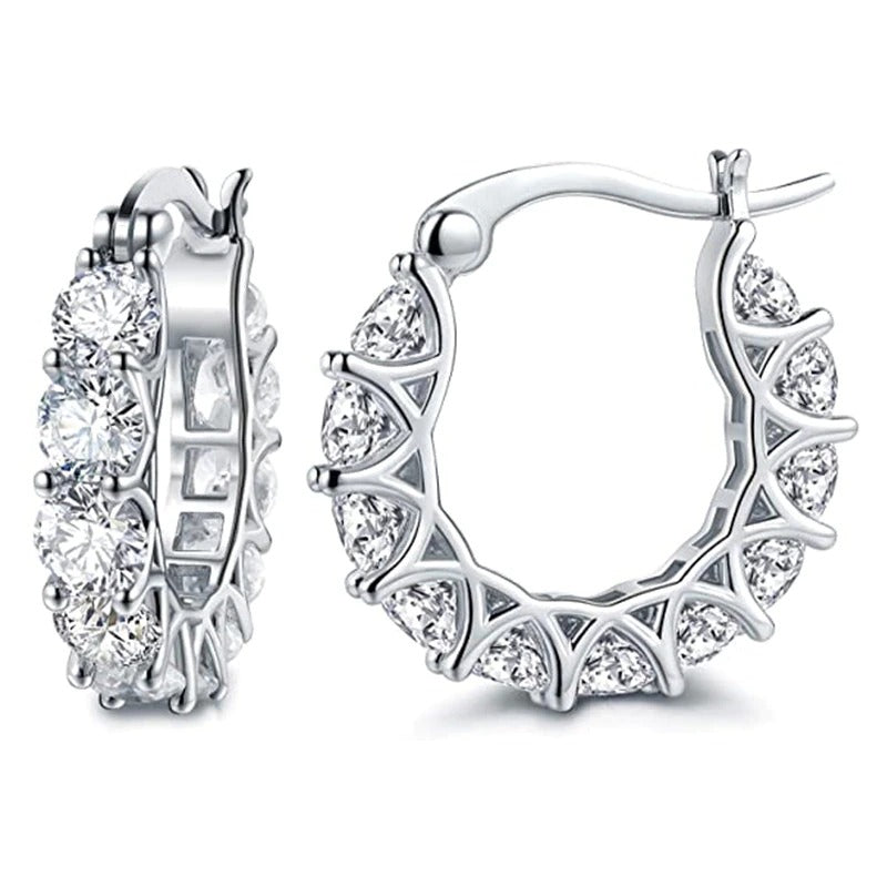 Zierliche Zirkonia Modeschmuck Creolen