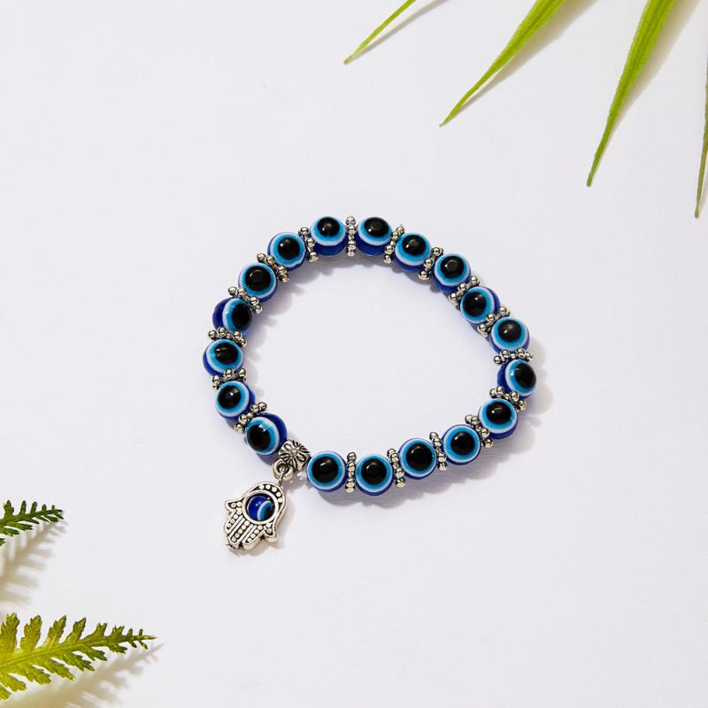 Zierliche, verstellbare Armbänder mit mythischen Augen- und Hamsa-Charm-Perlen
