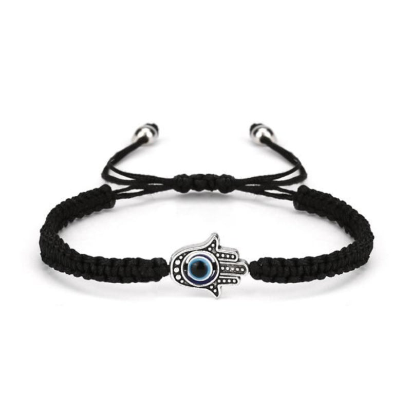 Zierliche, verstellbare Armbänder mit mythischen Augen- und Hamsa-Charm-Perlen