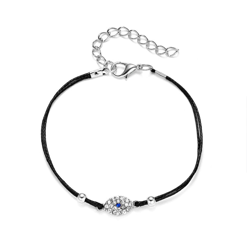 Zierliche, verstellbare Armbänder mit mythischen Augen- und Hamsa-Charm-Perlen