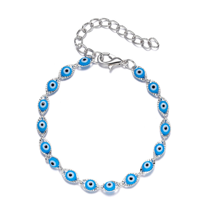 Zierliche, verstellbare Armbänder mit mythischen Augen- und Hamsa-Charm-Perlen