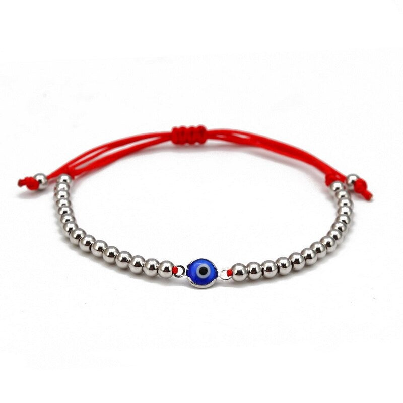 Zierliche, verstellbare Armbänder mit mythischen Augen- und Hamsa-Charm-Perlen