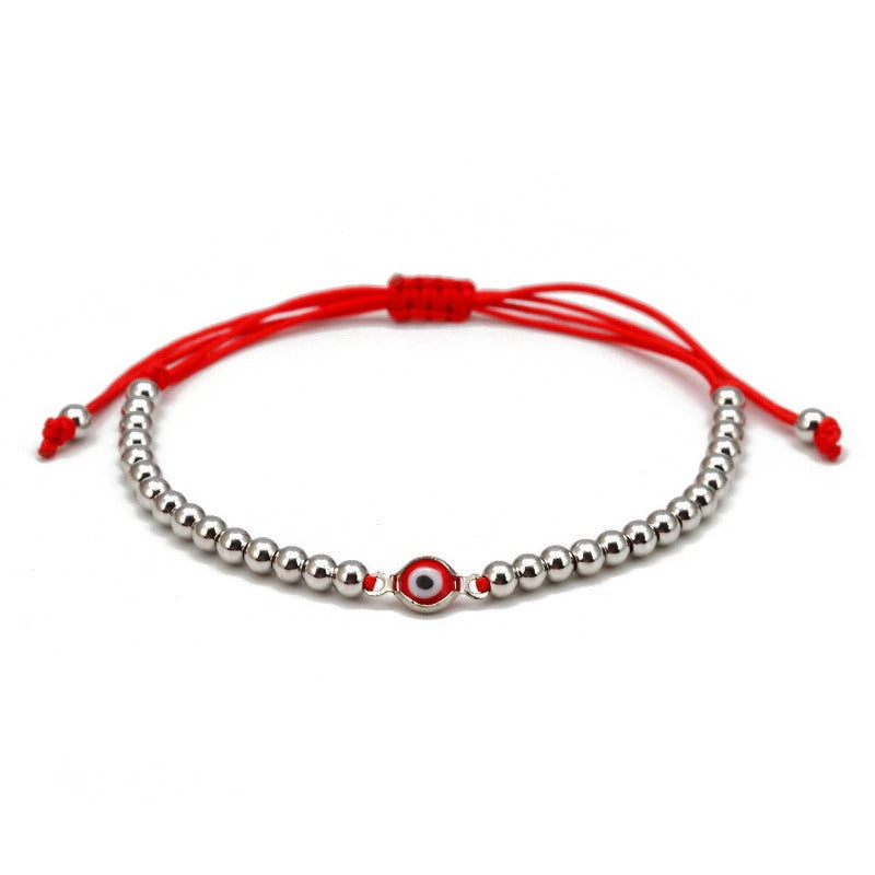 Zierliche, verstellbare Armbänder mit mythischen Augen- und Hamsa-Charm-Perlen