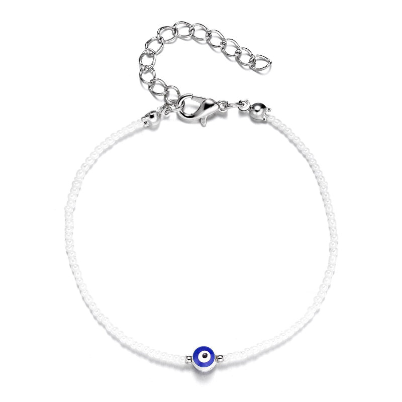 Zierliche, verstellbare Armbänder mit mythischen Augen- und Hamsa-Charm-Perlen