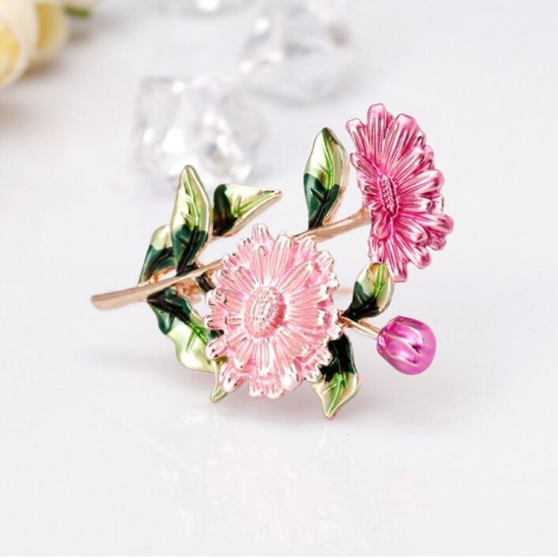 Gänseblümchen-Blumenbrosche