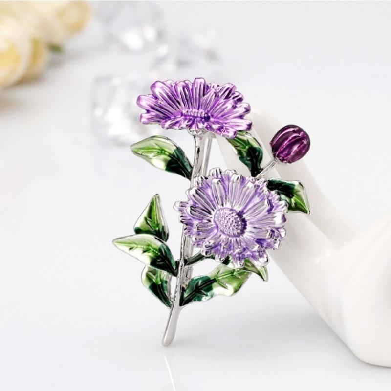 Gänseblümchen-Blumenbrosche