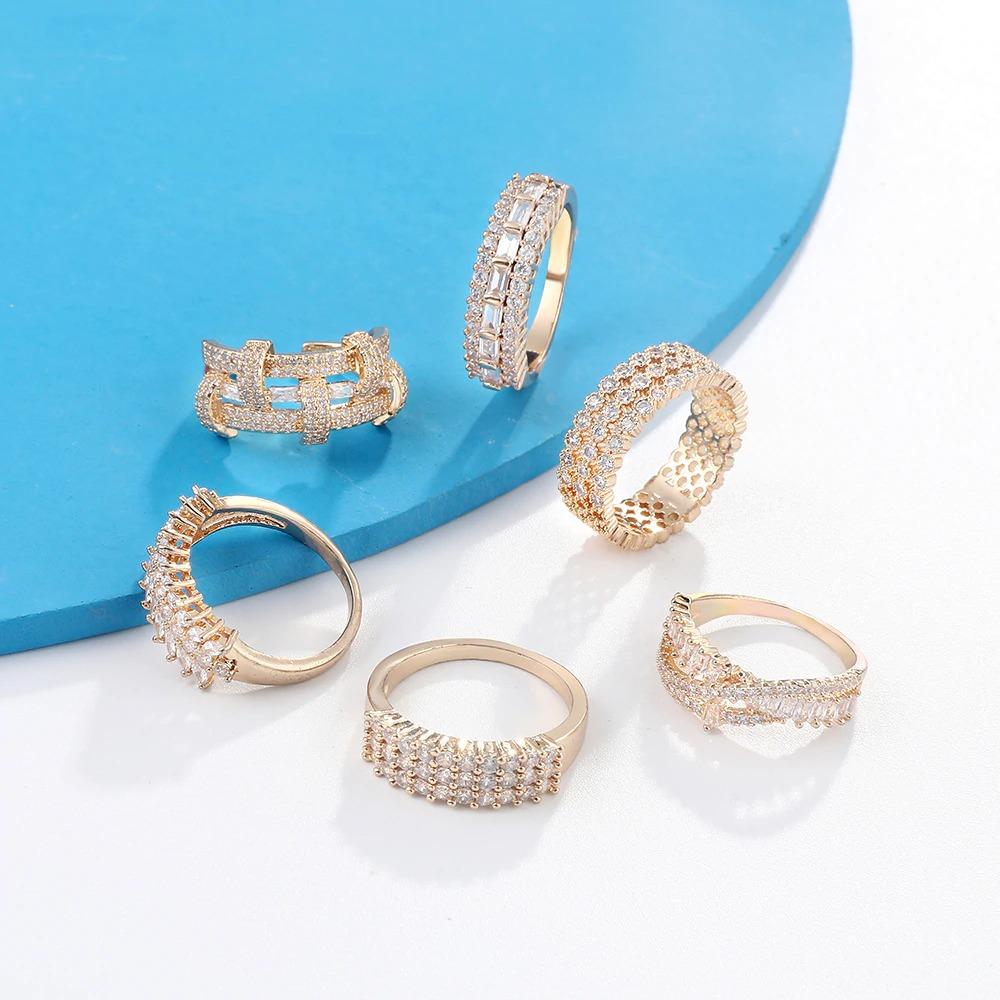 Schillernde Ringe mit kubischem Zirkonia – verschiedene Stile