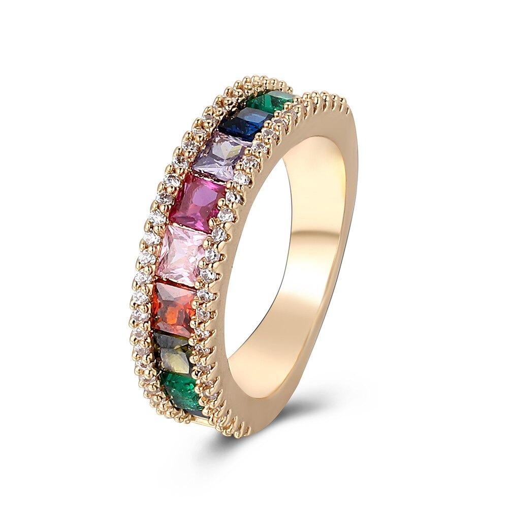 Schillernde Ringe mit kubischem Zirkonia – verschiedene Stile