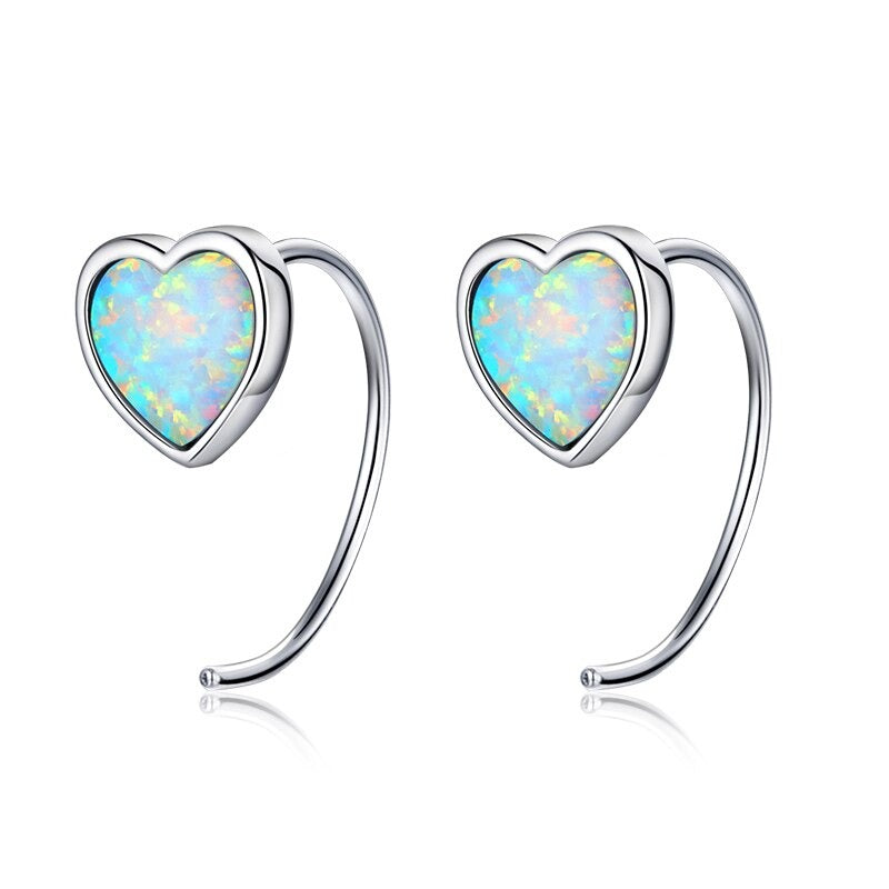 Schillernde mystische Einhorn-Mondstein-Ohrstecker