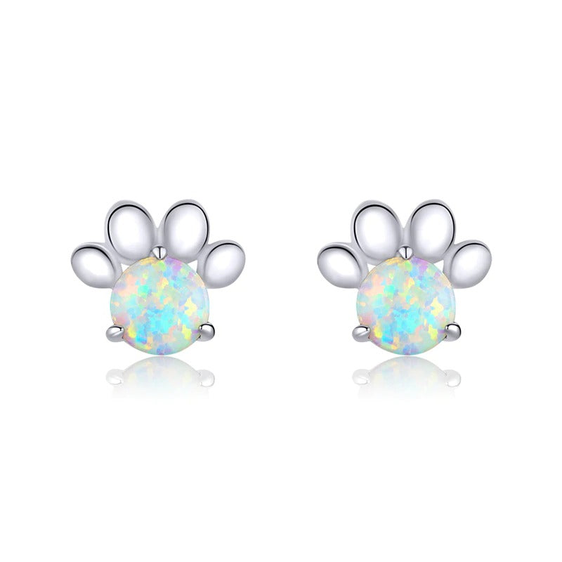 Schillernde mystische Einhorn-Mondstein-Ohrstecker