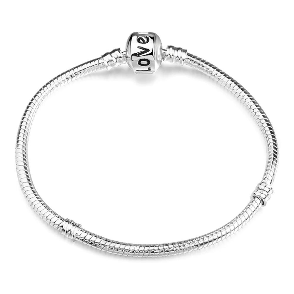 Schillernde Charm-Armbänder mit Schlangenkette