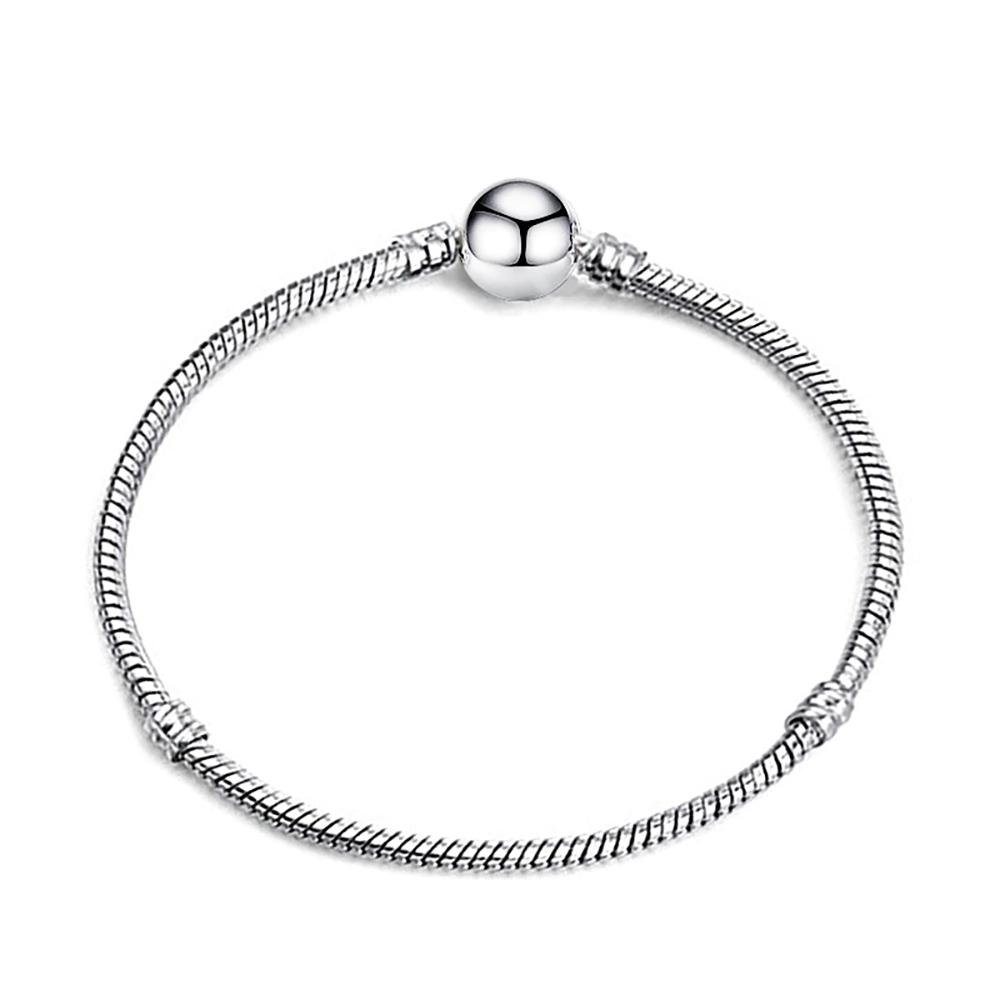 Schillernde Charm-Armbänder mit Schlangenkette