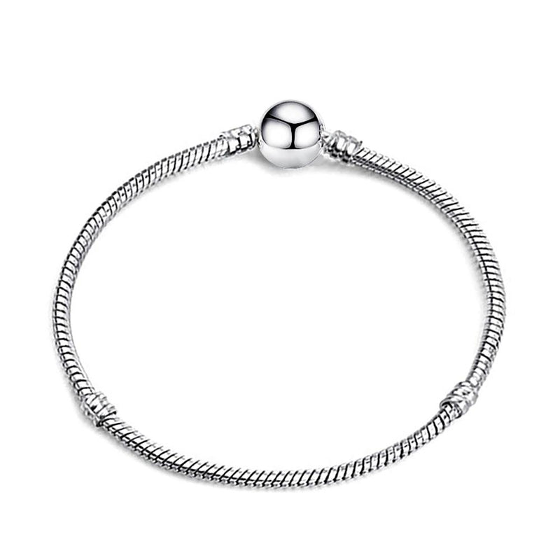 Schillernde Charm-Armbänder mit Schlangenkette