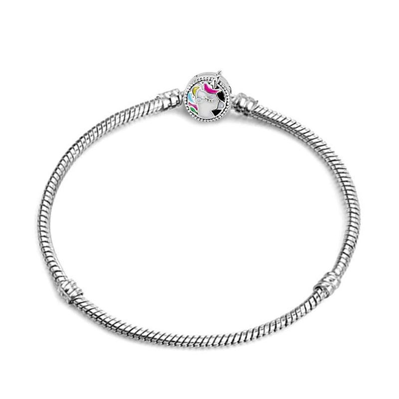 Schillernde Charm-Armbänder mit Schlangenkette