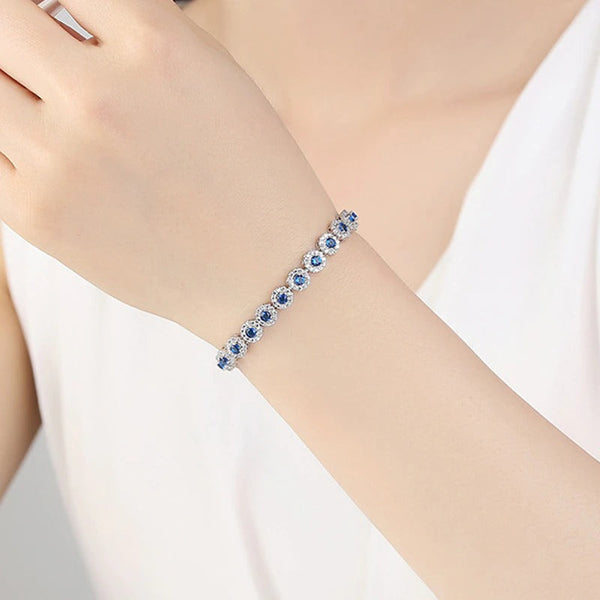 Schillernde und lebendige runde Zirkonia-Armbänder