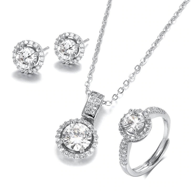 Deluxe Schmuckset mit Zirkonia