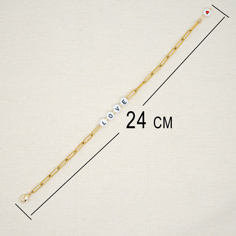 Traum, Glück und Liebe Statement Armband