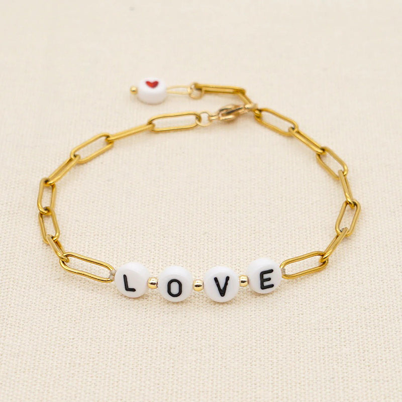 Traum, Glück und Liebe Statement Armband