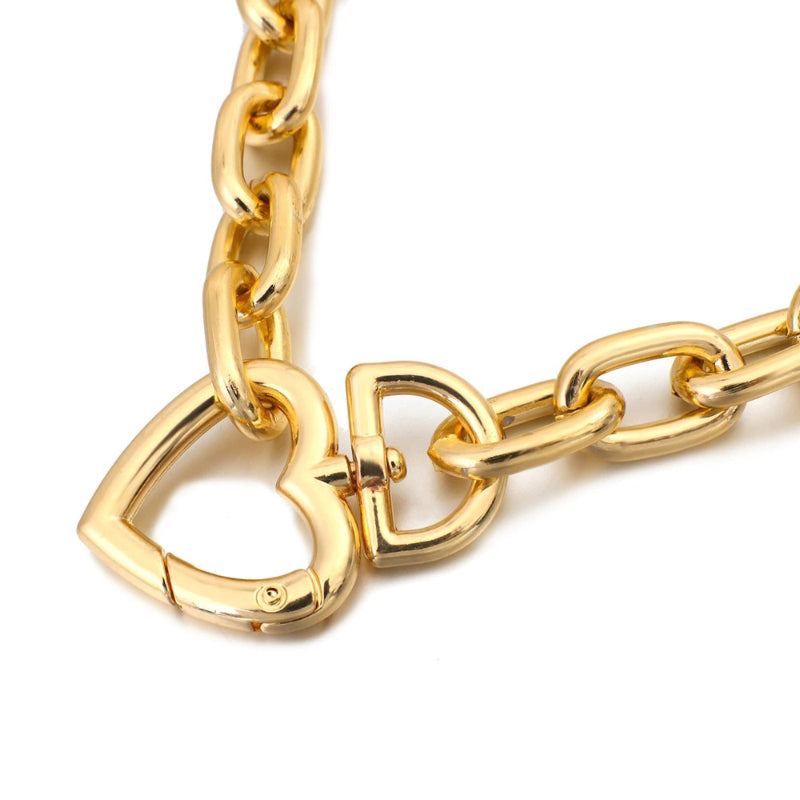 Edgy Eternal Dicke Kette Liebe Herz Anhänger Choker Halsketten