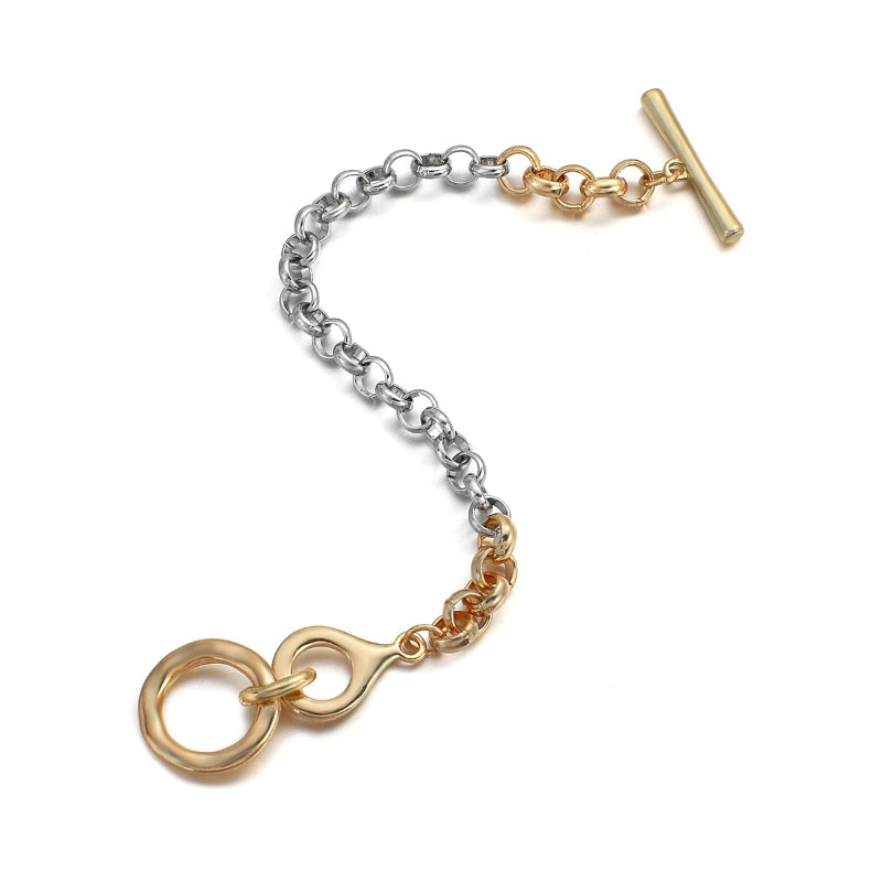 Dicke Kettenarmbänder im Edgy-Stil mit Knebelverschluss