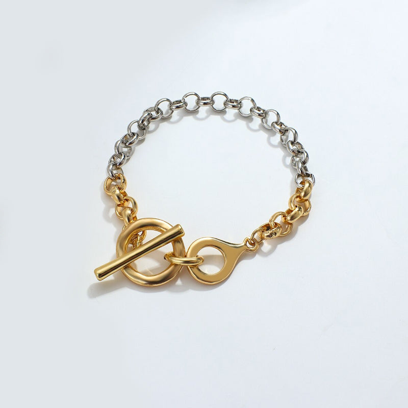 Dicke Kettenarmbänder im Edgy-Stil mit Knebelverschluss