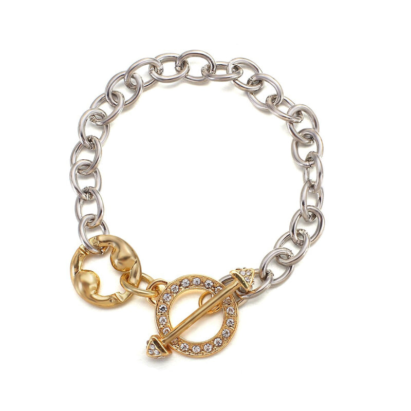 Dicke Kettenarmbänder im Edgy-Stil mit Knebelverschluss