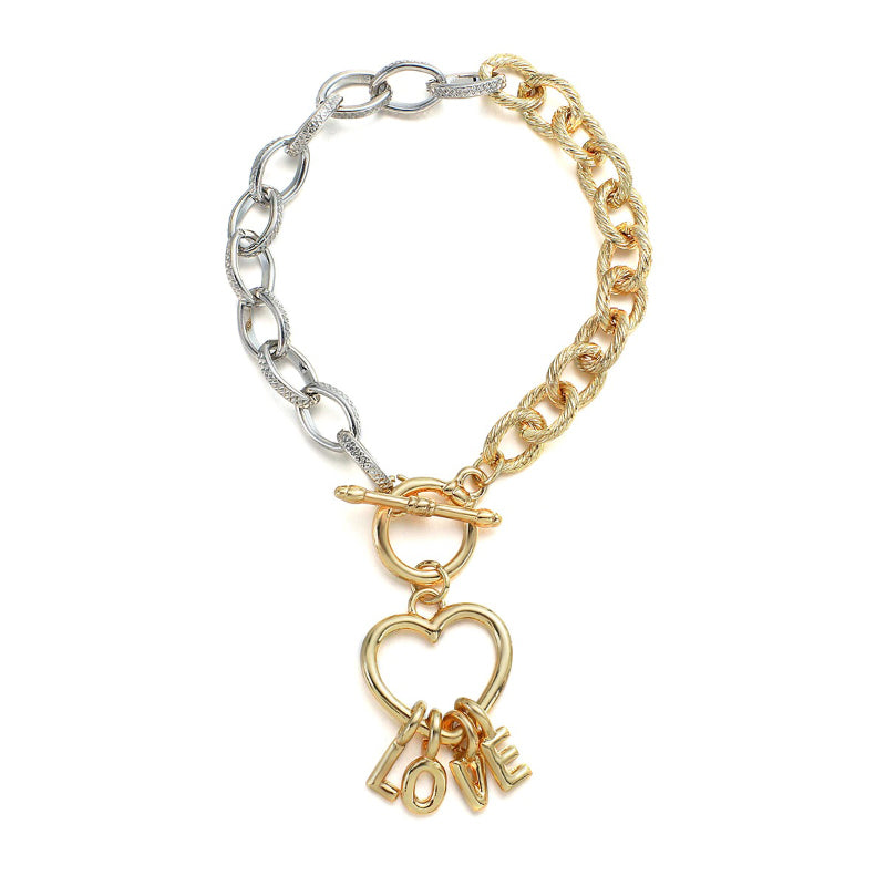 Dicke Kettenarmbänder im Edgy-Stil mit Knebelverschluss