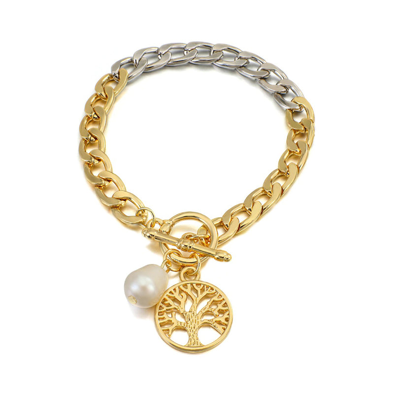 Dicke Kettenarmbänder im Edgy-Stil mit Knebelverschluss