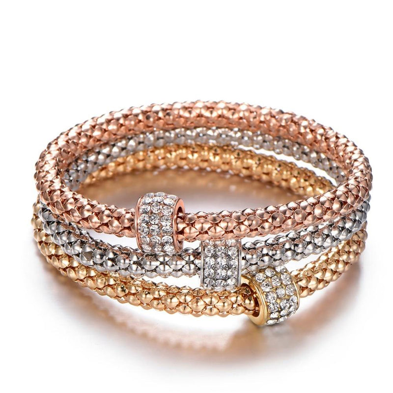 Elegantes 3-teiliges Armbandset