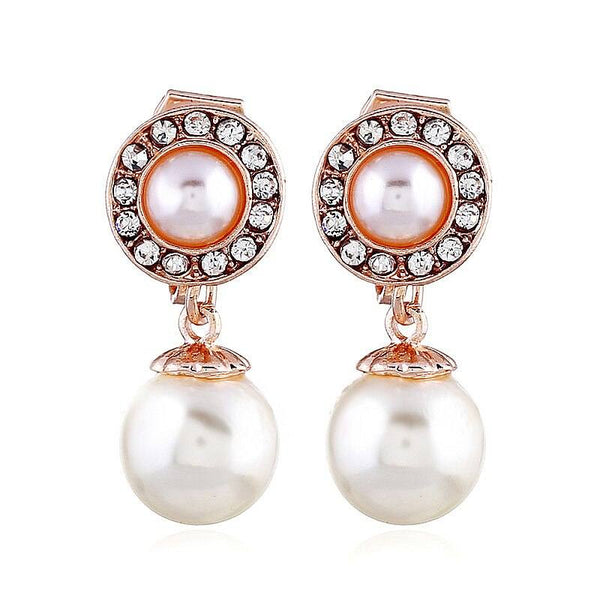 Elegante Ohrclips mit Schmucksteinen