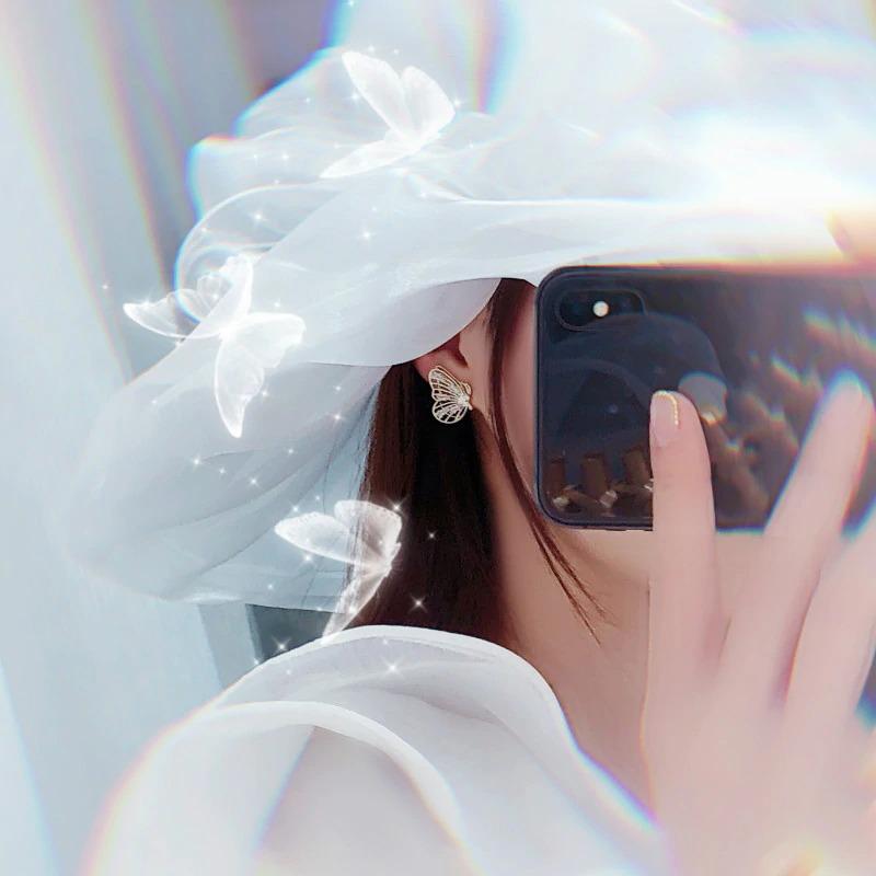 Elegante glitzernde Schmetterlingsohrringe