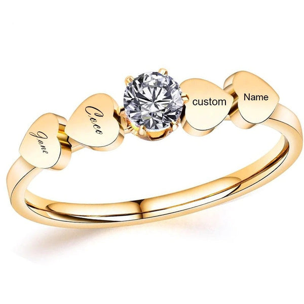 Eleganter Ring mit personalisierten Namen