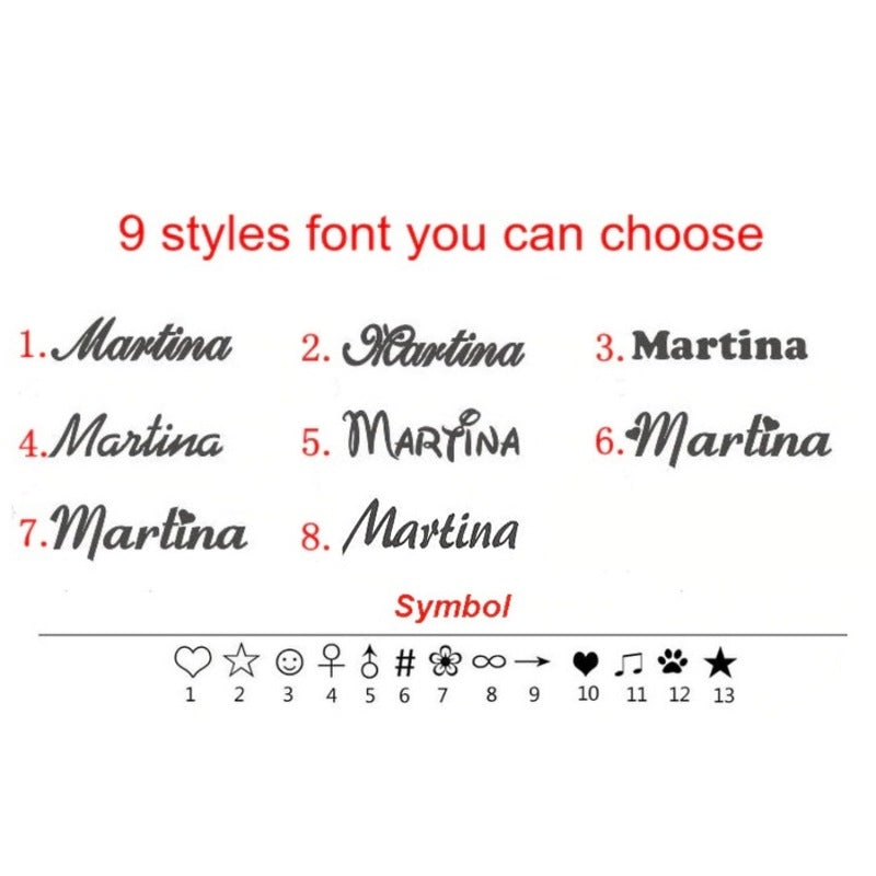 Elegante vergoldete personalisierte Namenskette aus Edelstahl