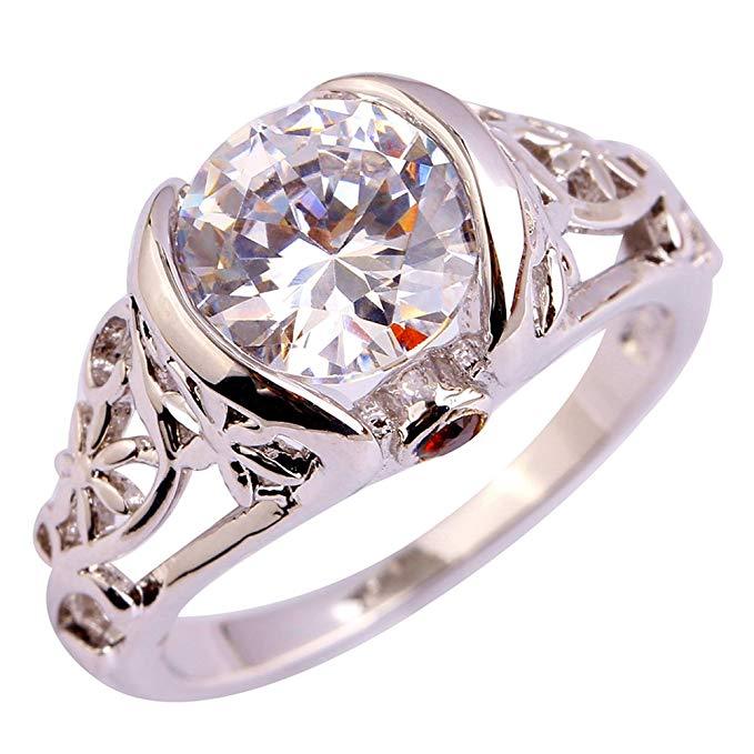 Eleganter Topas Cocktailring