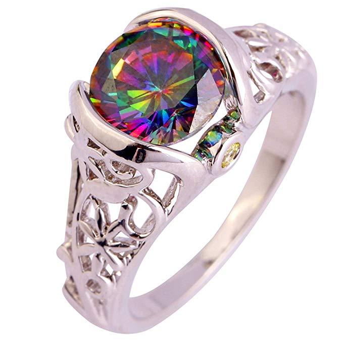 Eleganter Topas Cocktailring